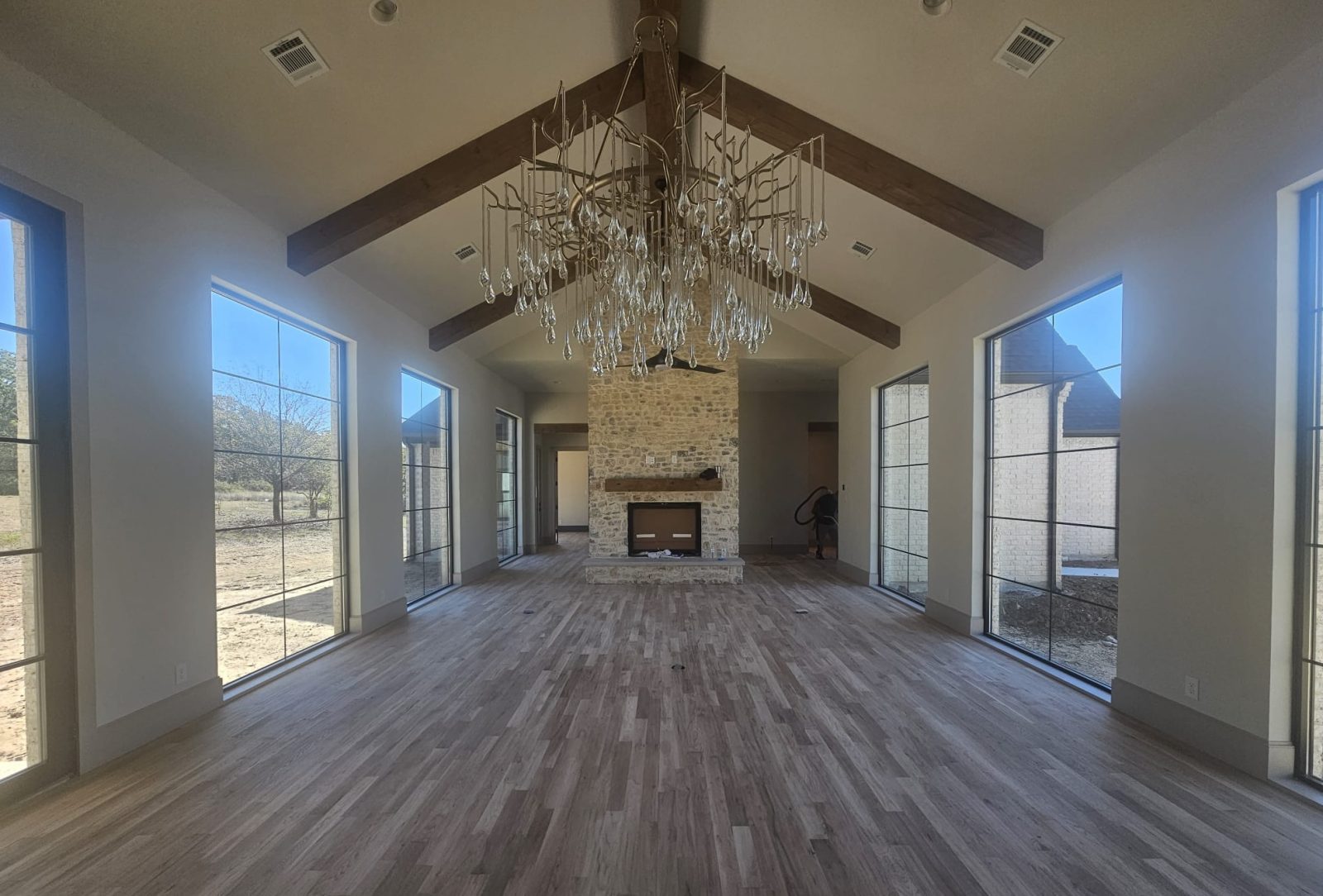 Luxury Living Room Flooring Installation in Southlake TX
