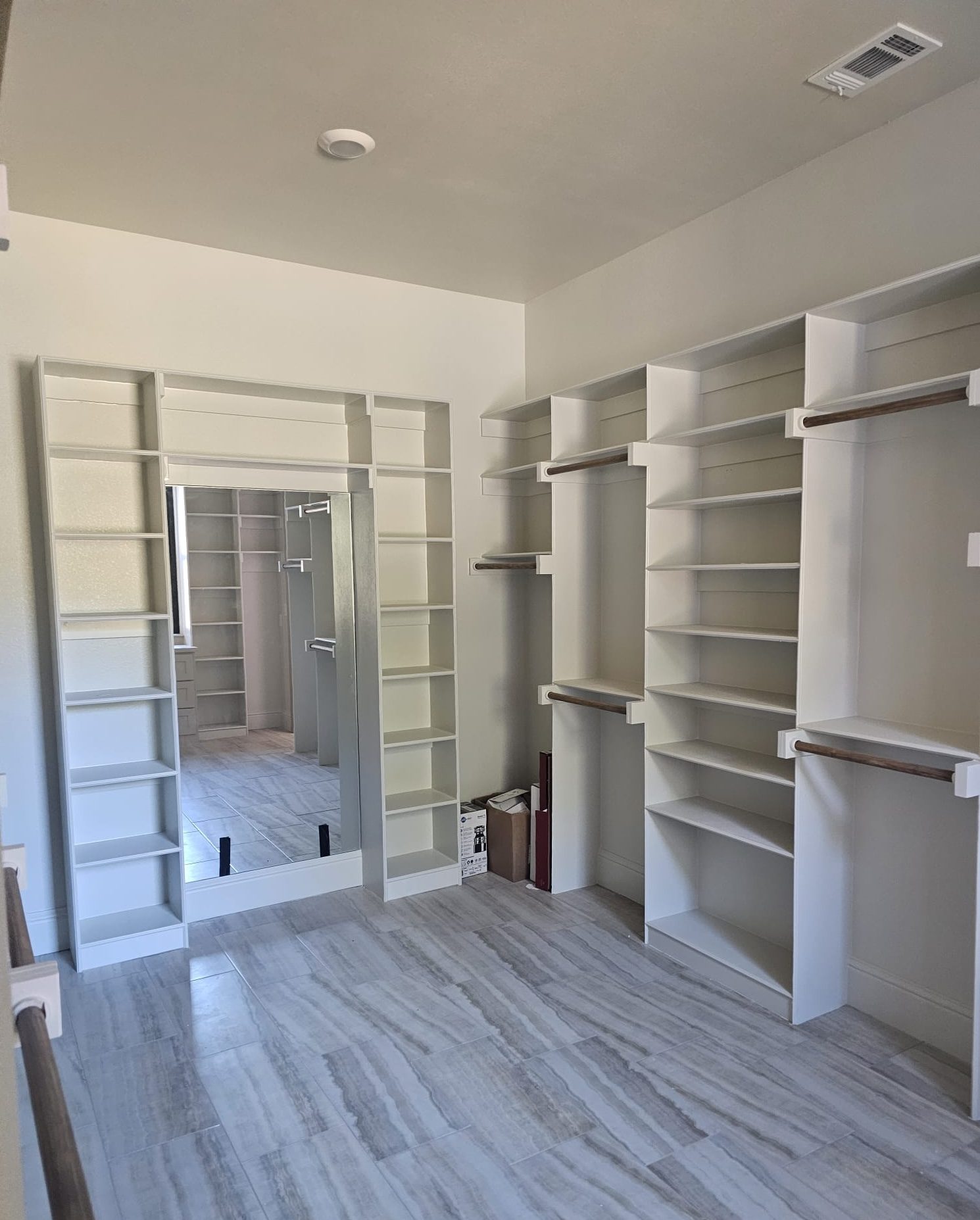 Walk-In Closet Flooring Installation in Southlake TX | Custom Modern Design