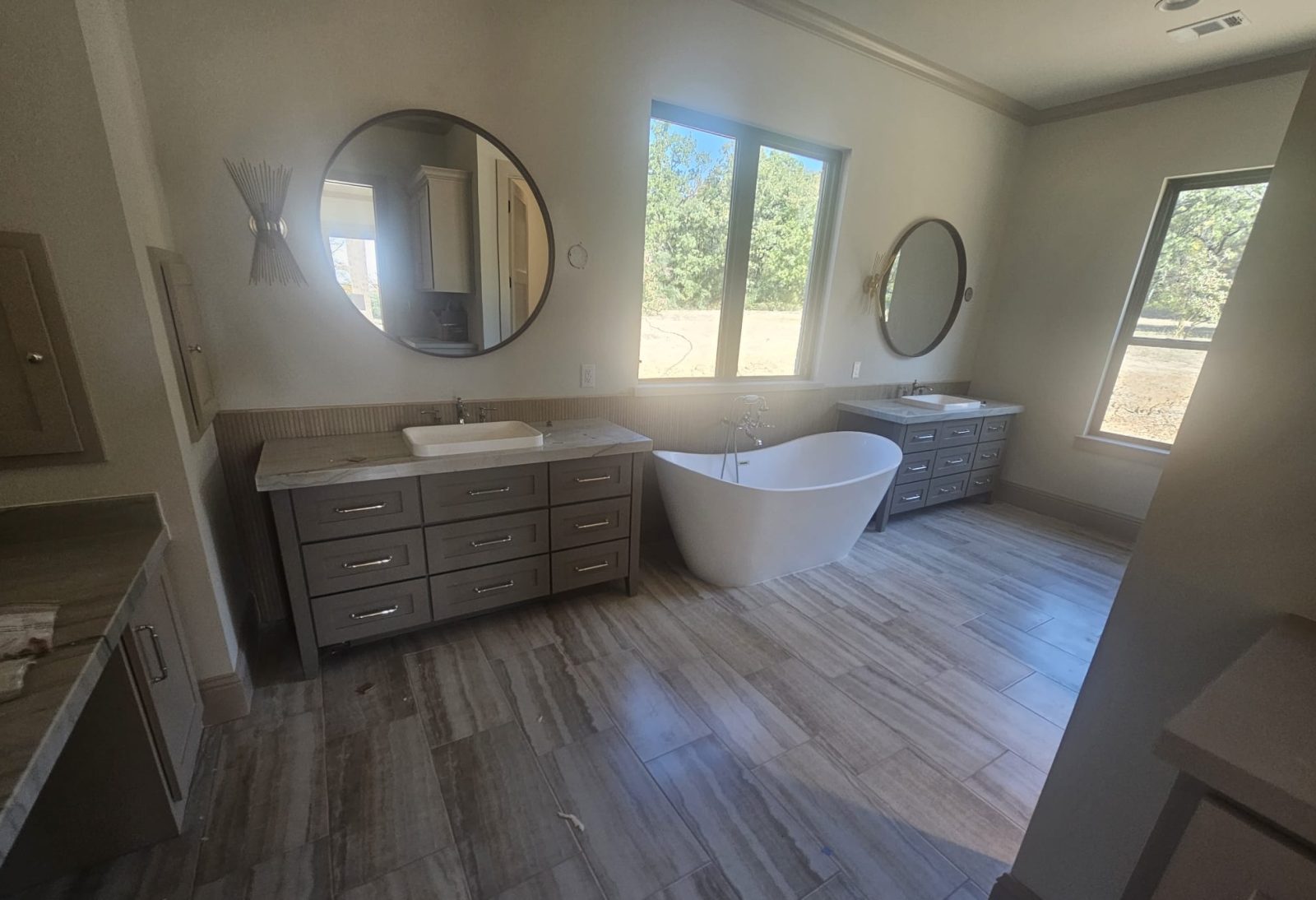 Luxury Bathroom Tile Flooring Installation in Southlake TX